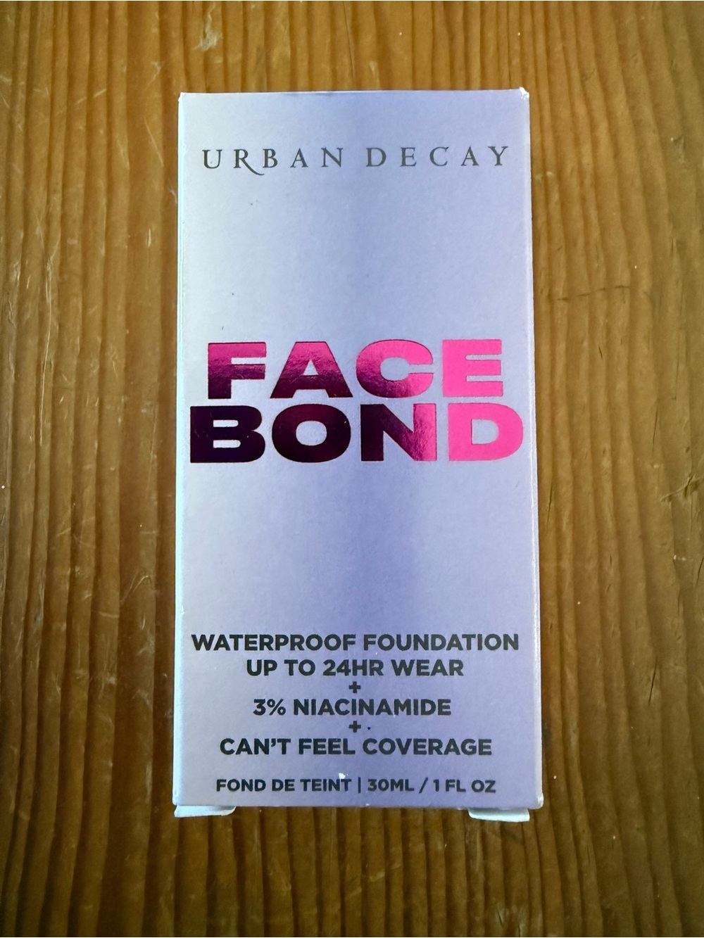 Urban Decay Face Bond Waterproof Foundation - Pink Packaging